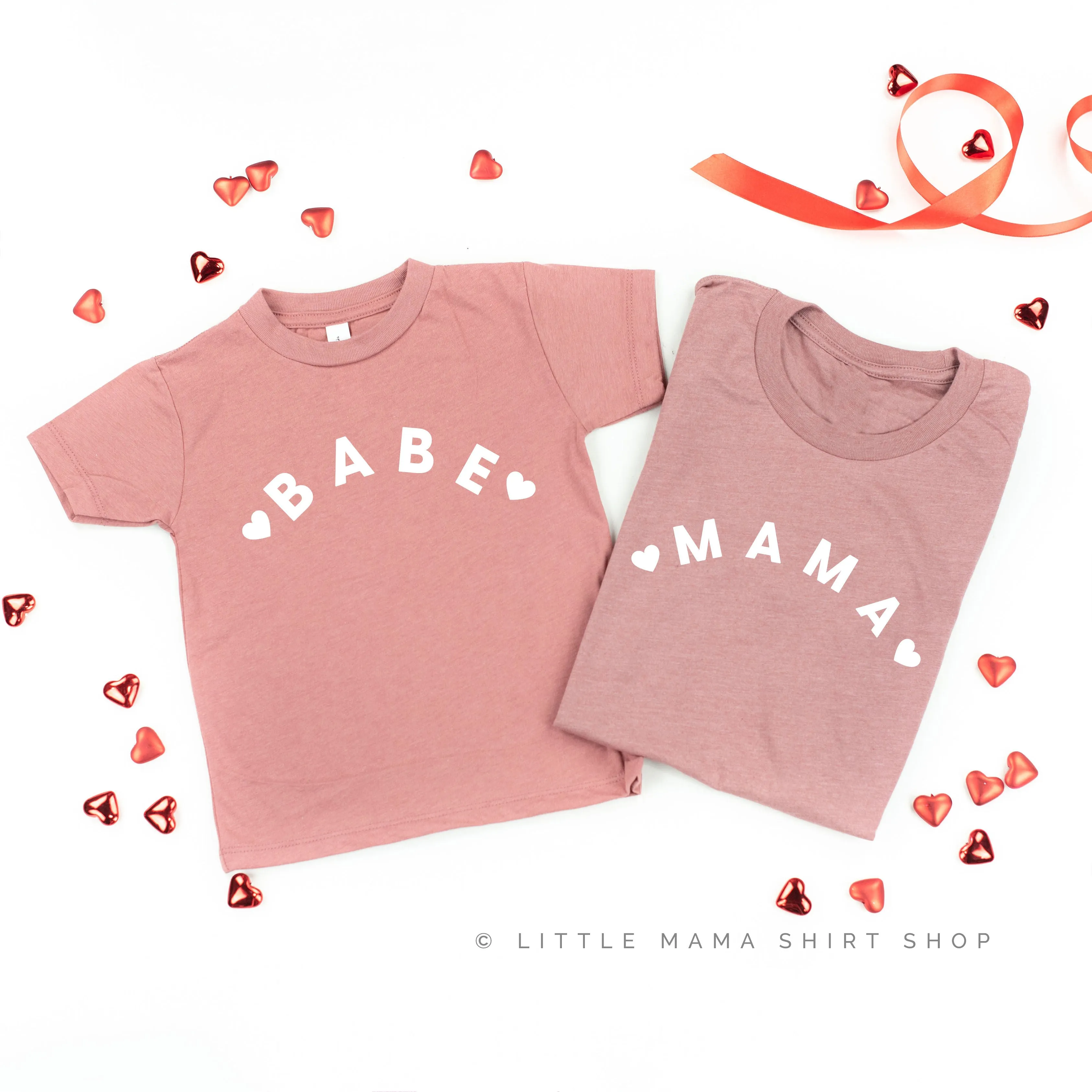 ❤️ MAMA/BABE ❤️ - Set of 2 Tees