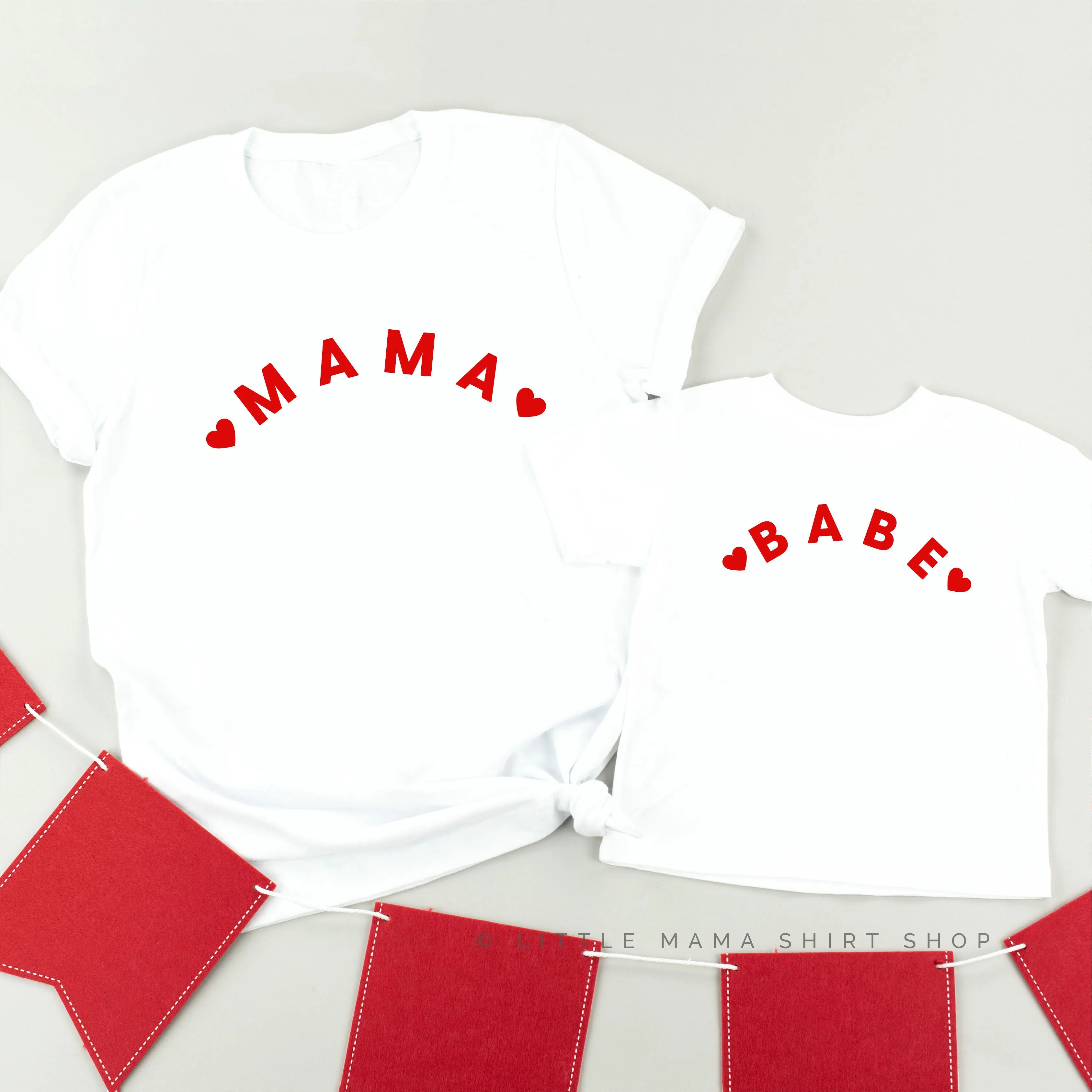 ❤️ MAMA/BABE ❤️ - Set of 2 Tees