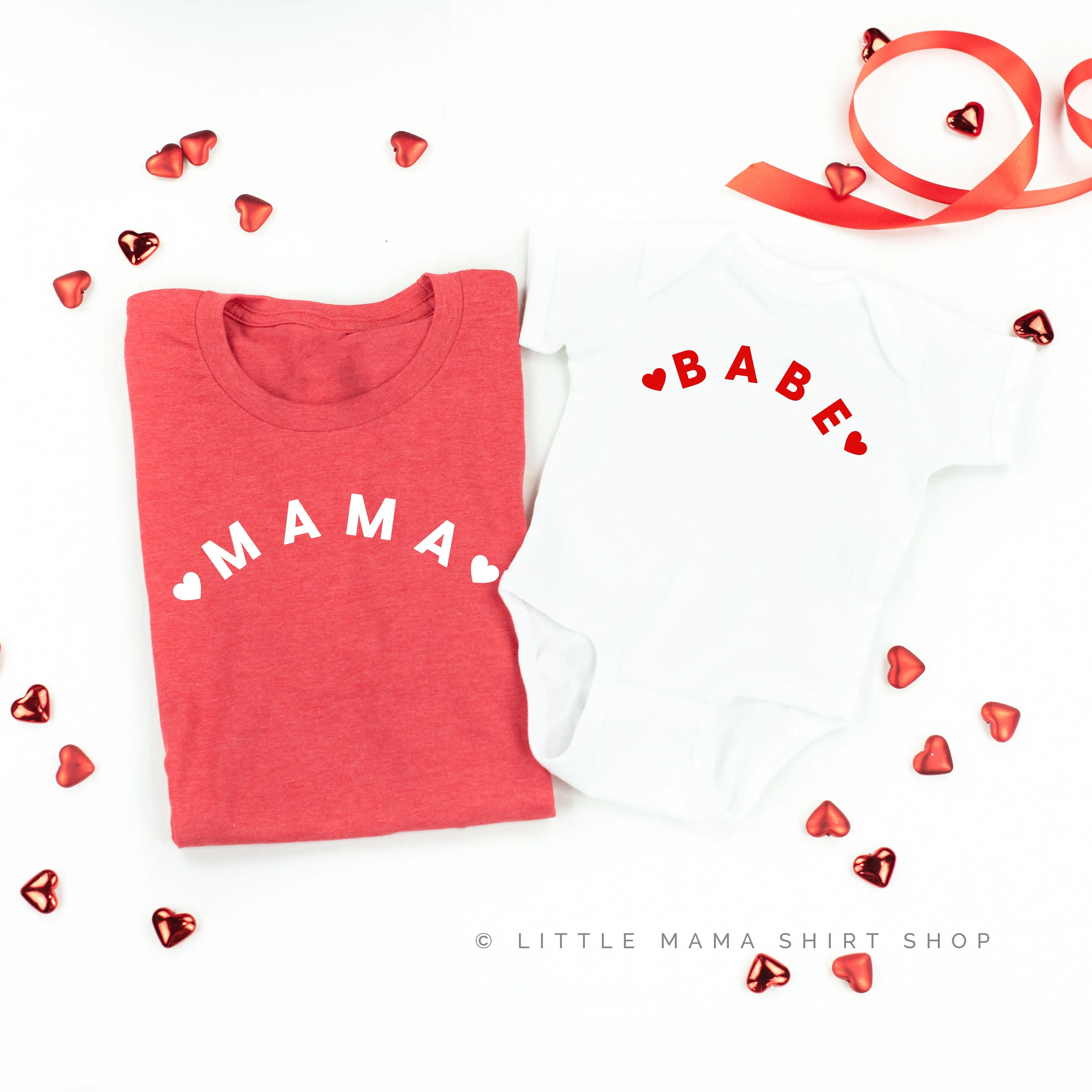 ❤️ MAMA/BABE ❤️ - Set of 2 Tees