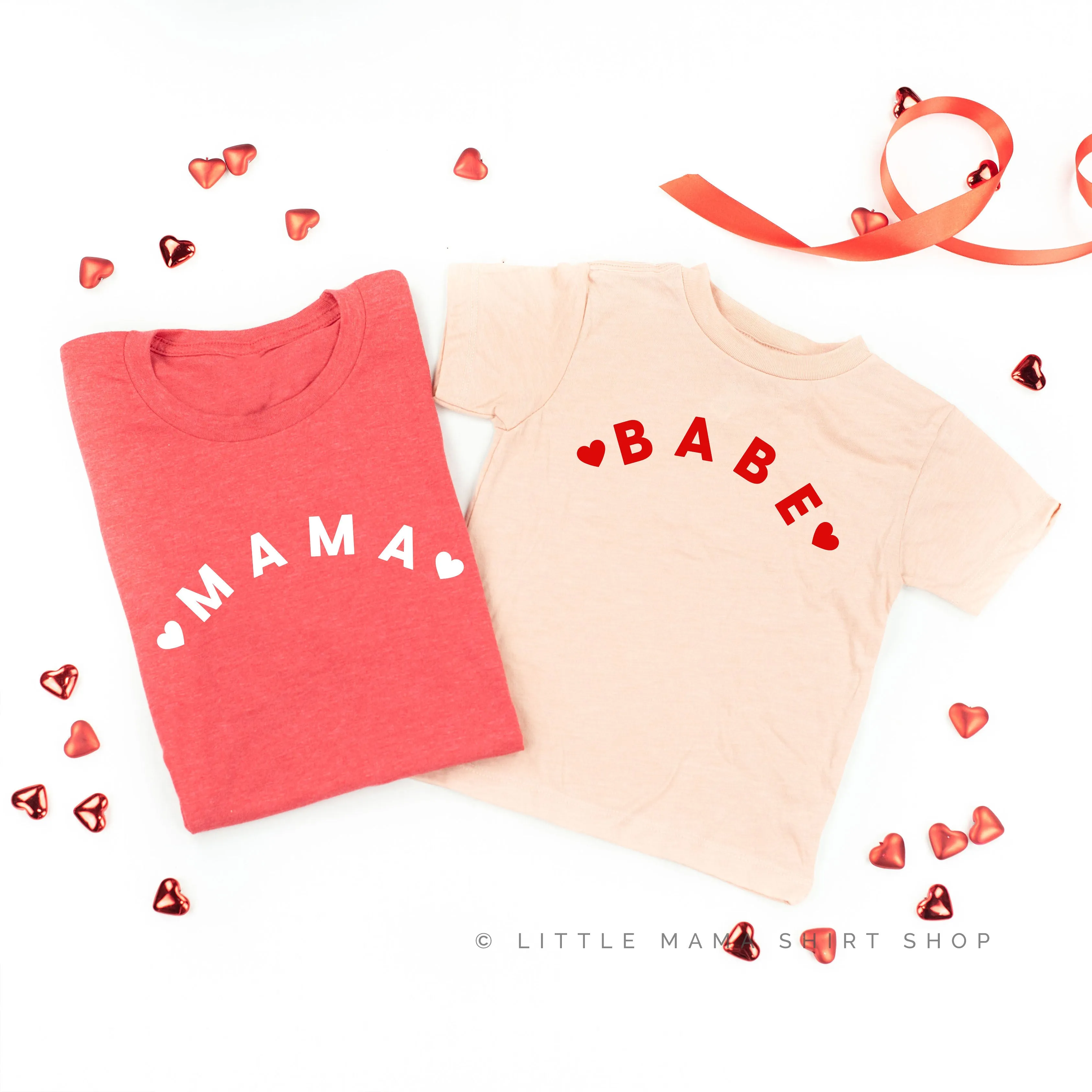 ❤️ MAMA/BABE ❤️ - Set of 2 Tees