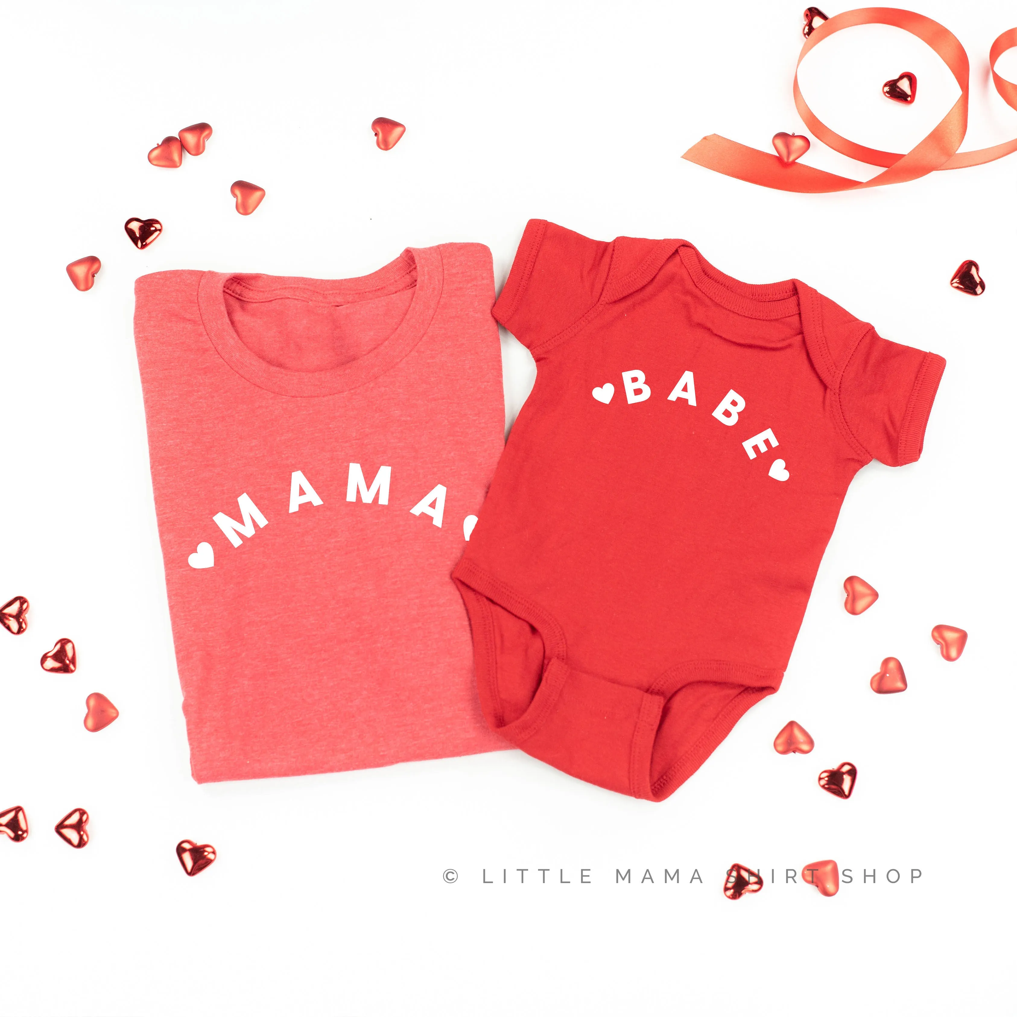 ❤️ MAMA/BABE ❤️ - Set of 2 Tees