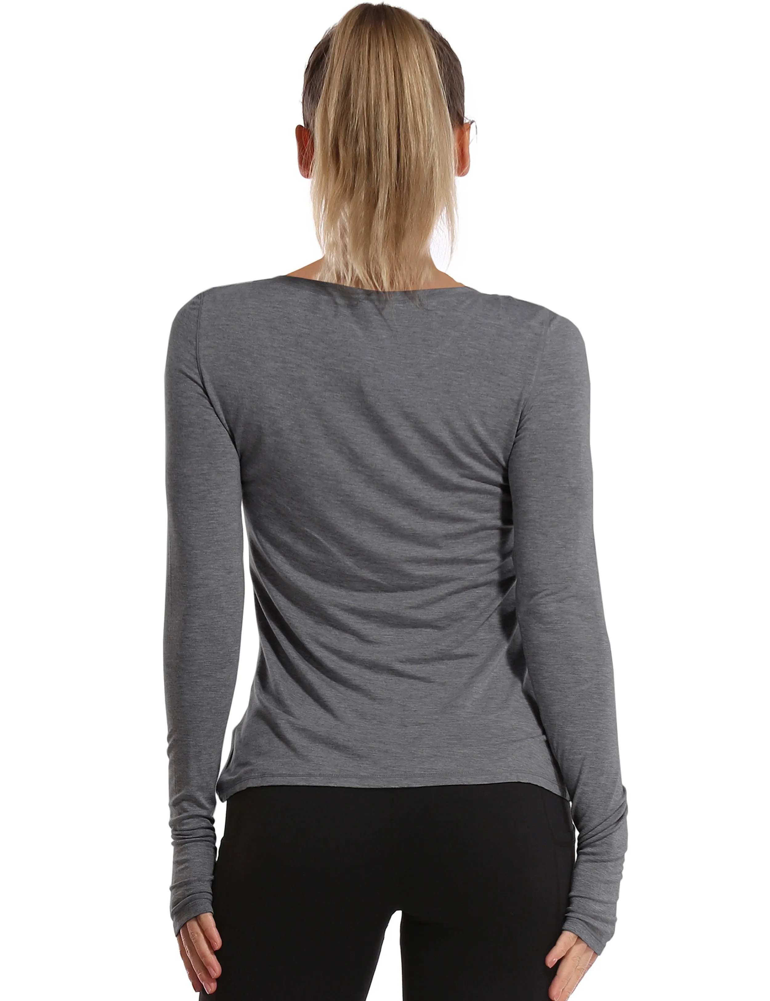 Athlete Long Sleeve Tops heathercharcoal