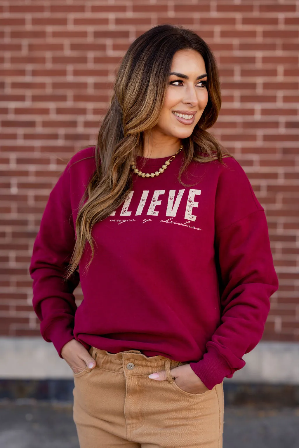 Believe In The Magic Of Christmas Graphic Crewneck