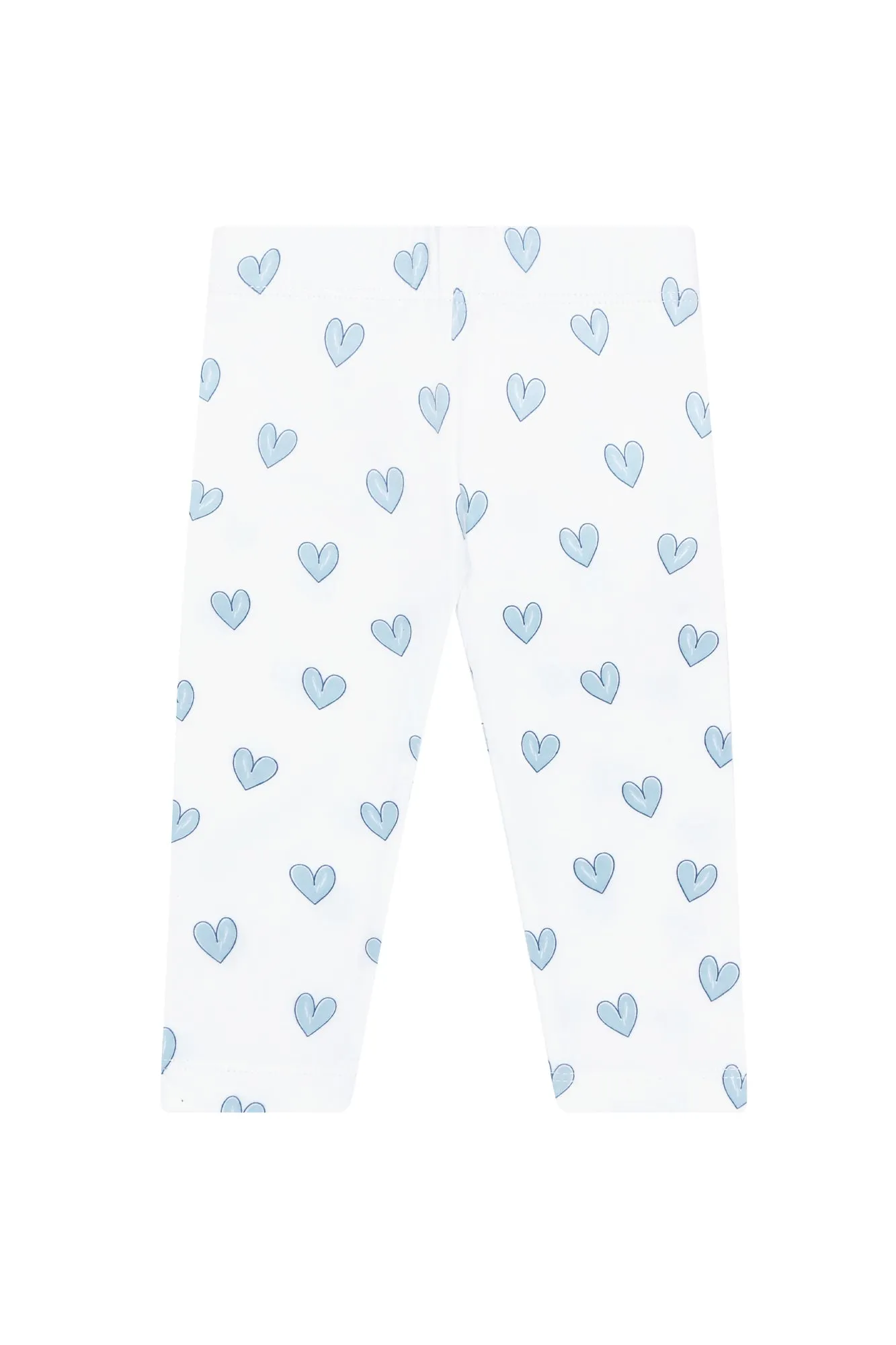 Blue Heart Print Pima Leggings