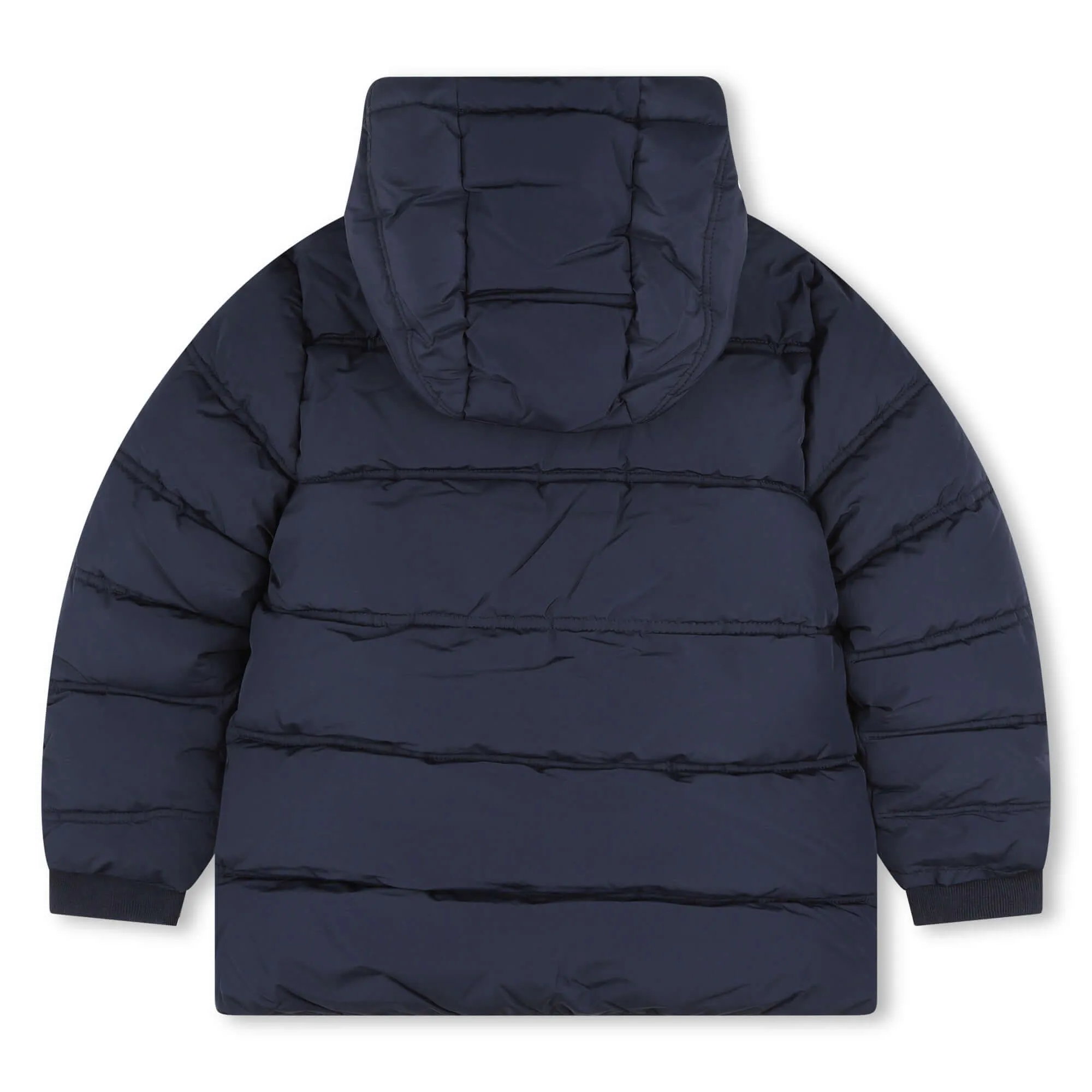 Boys Navy Logo Puffer Jacket