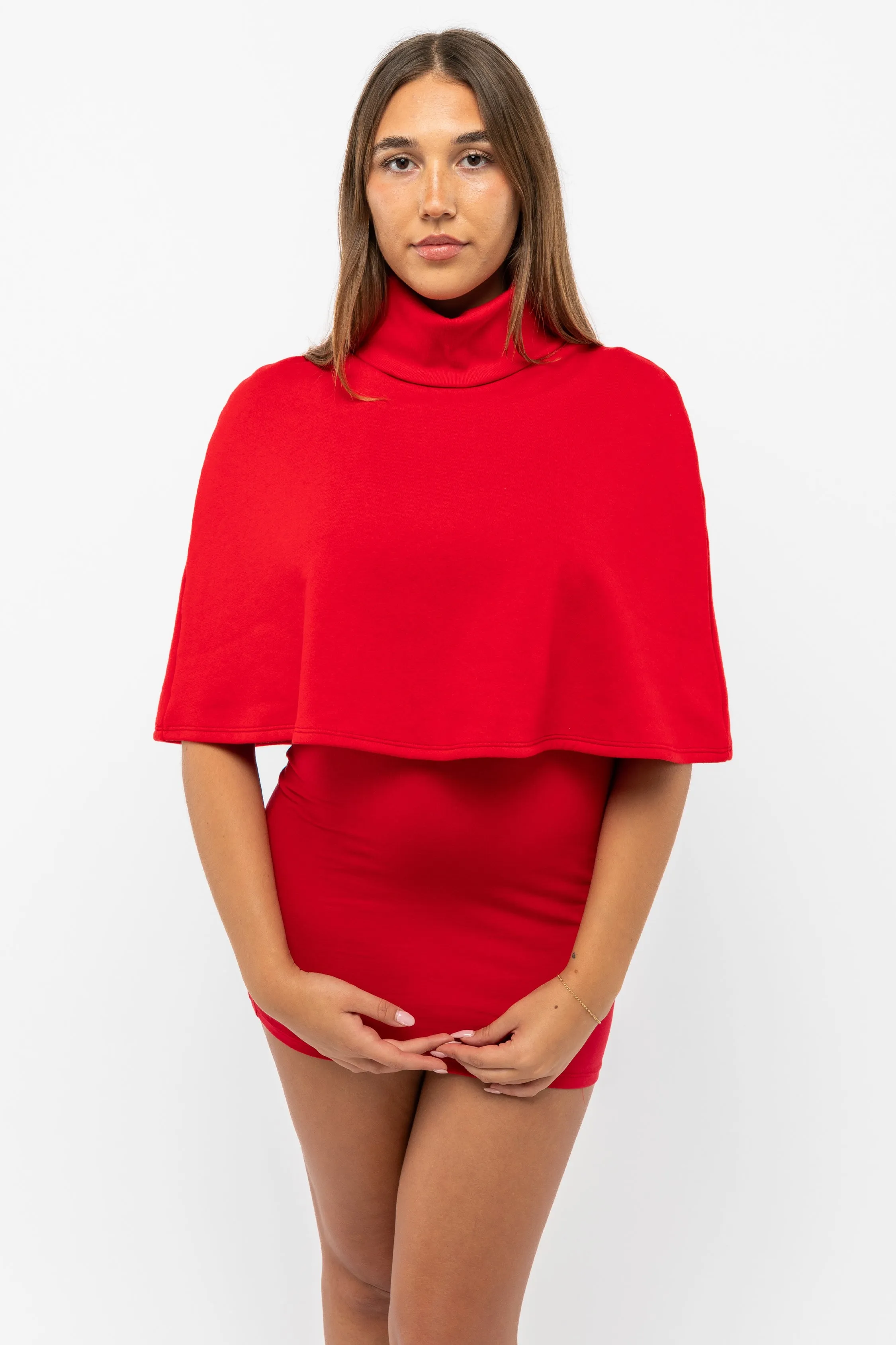 F370 - Flex Fleece Turtleneck Cape