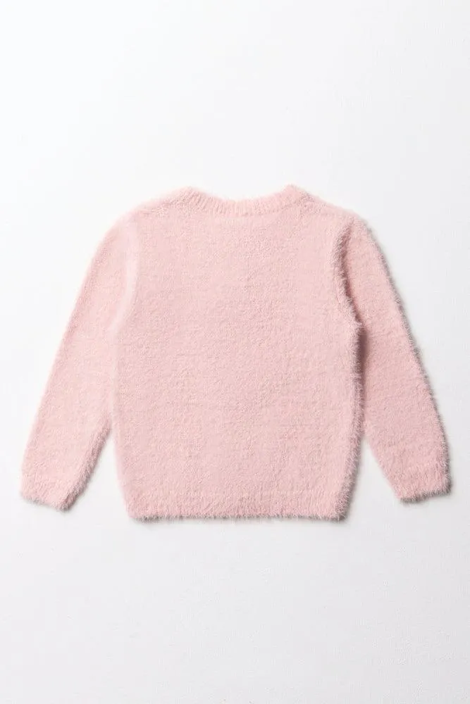 Fluffy Cardigan Pink