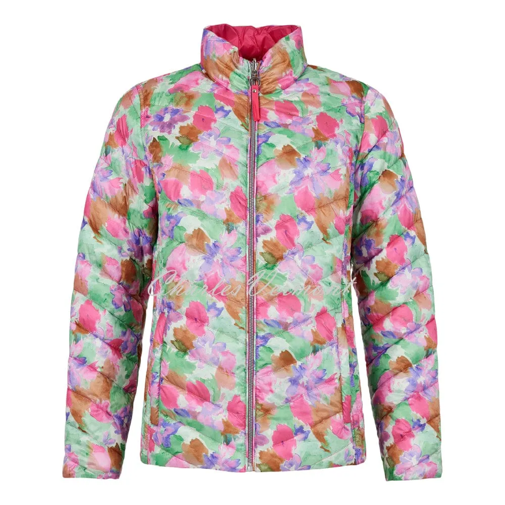 Frandsen Lightly Padded 2-in-1 Reversible Jacket - Style 826-588-4343 (Pink / Multi)