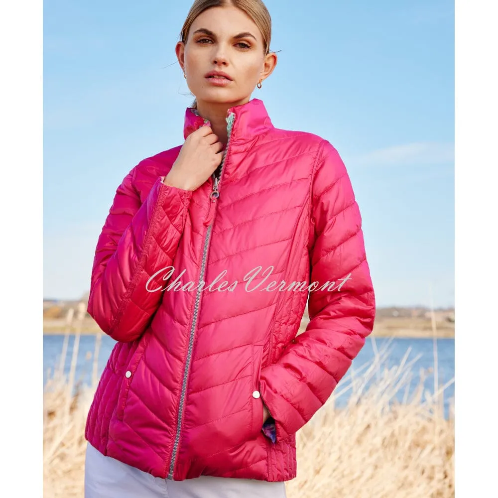 Frandsen Lightly Padded 2-in-1 Reversible Jacket - Style 826-588-4343 (Pink / Multi)