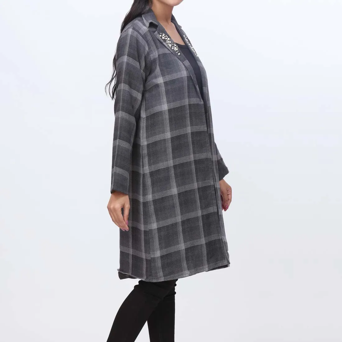 Grey Flannel Checkered Coat PW3194