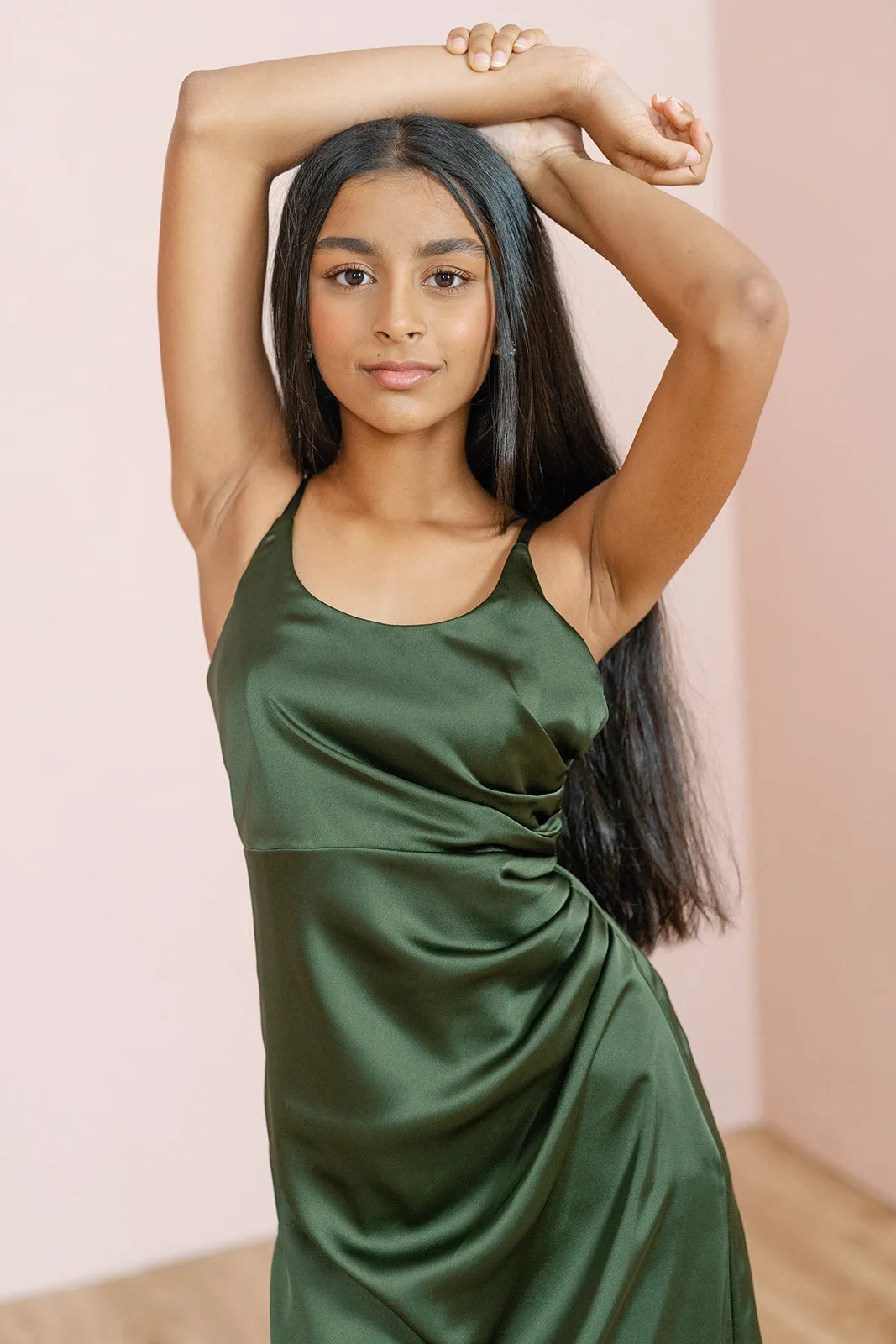 Juniors Rory Satin Dress | Made To Order