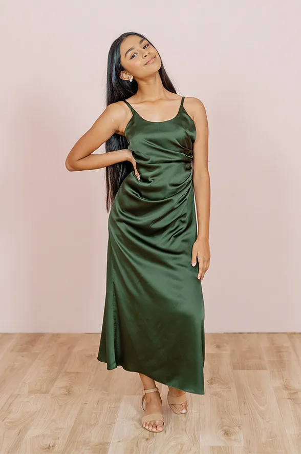 Juniors Rory Satin Dress | Made To Order