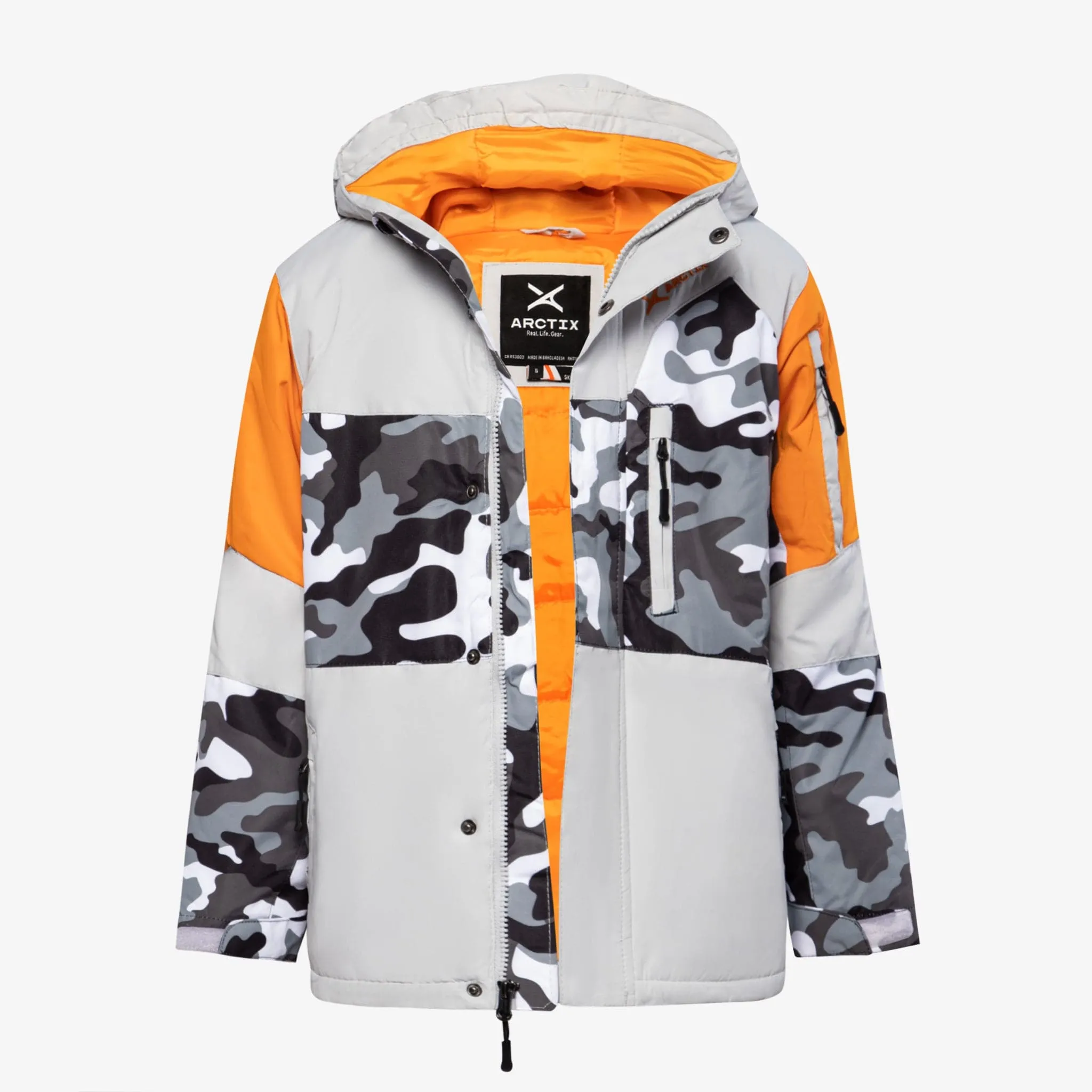 Kids Camo Spruce Insulated Winter Jacket