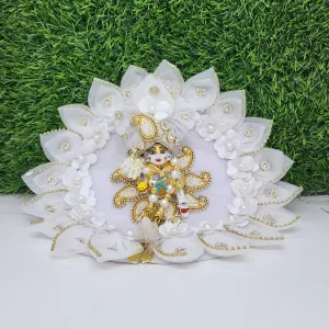 laddu gopal white heavy dress for sharad purnima special