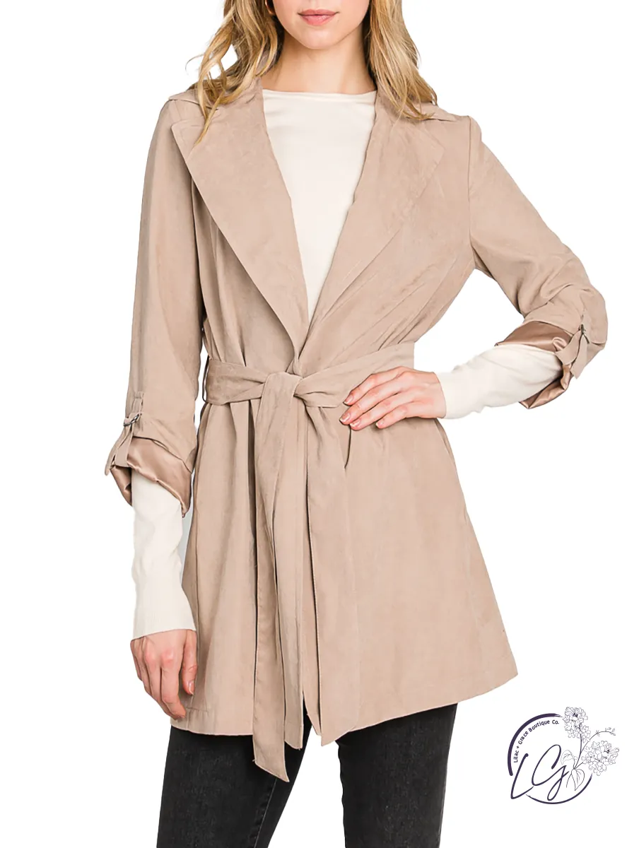 Late For The Party Classy Trench Coat