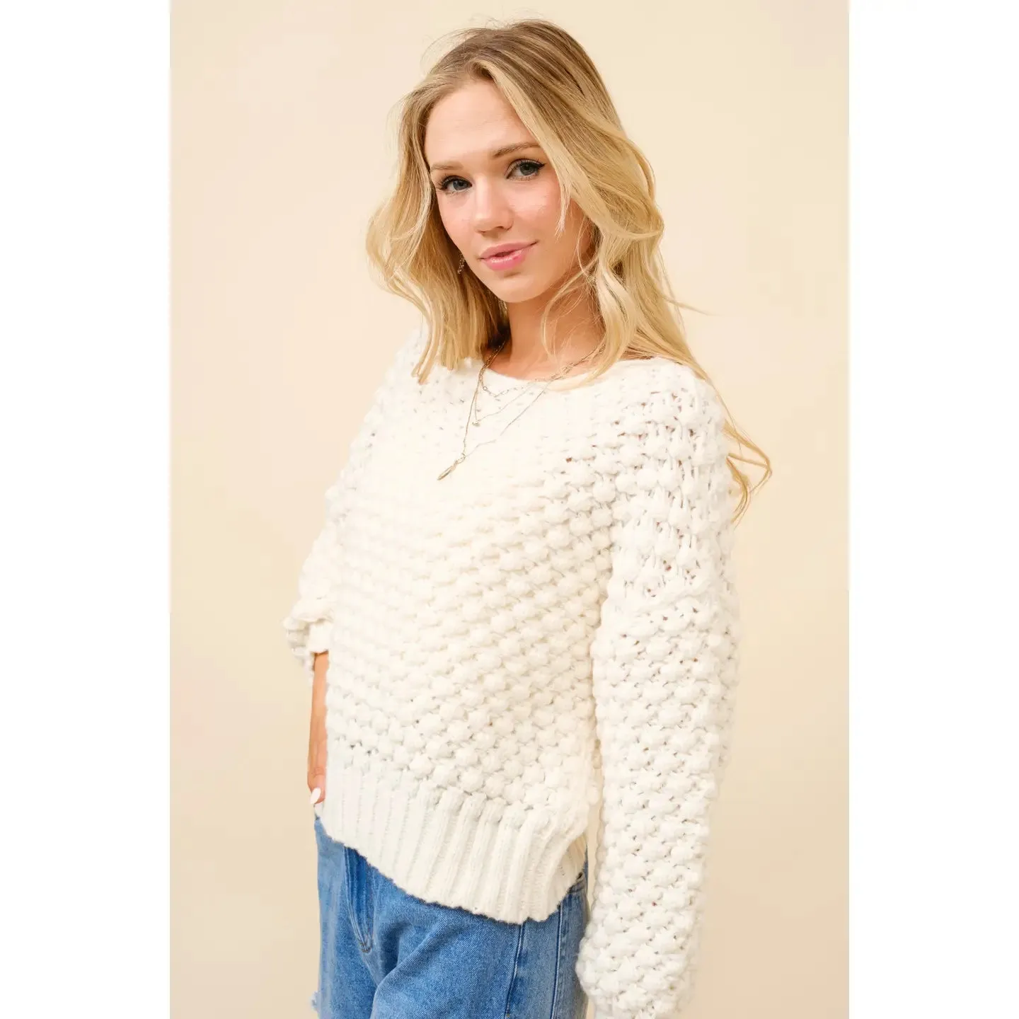 Linden Bubble Texture Sweater