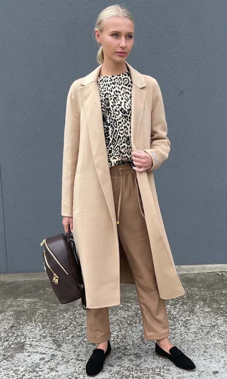 Marella Long coat  - Light Camel