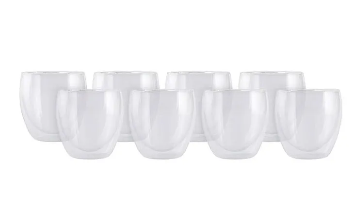 Maxwell & Williams Blend Double Wall Cups Set of 8 - 250ml