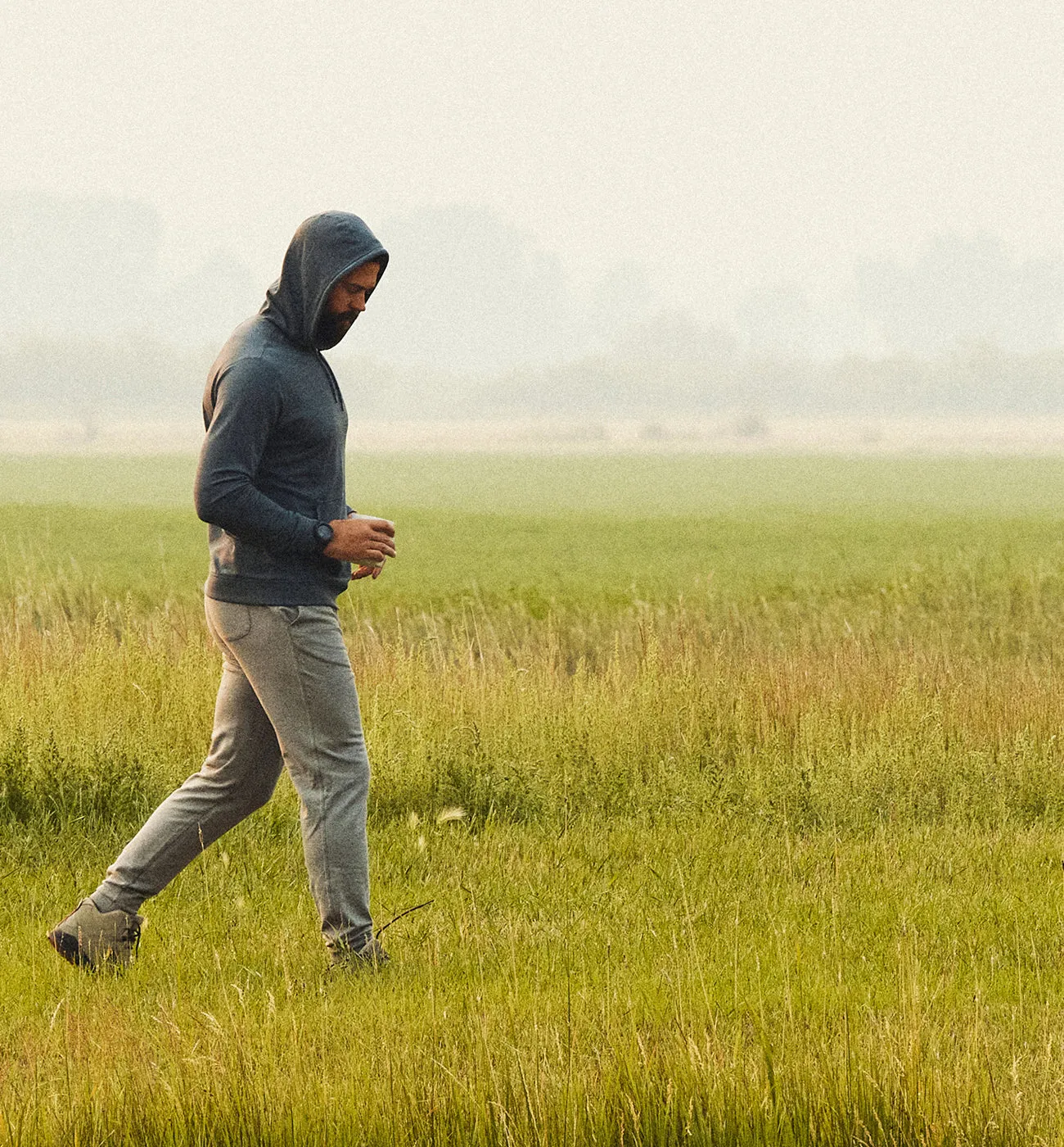 Men's Bamboo Heritage Fleece Jogger - Heather Black