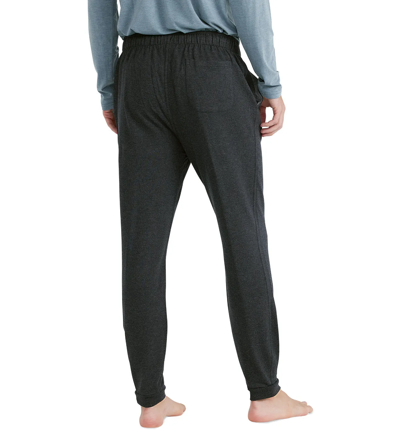 Men's Bamboo Heritage Fleece Jogger - Heather Black