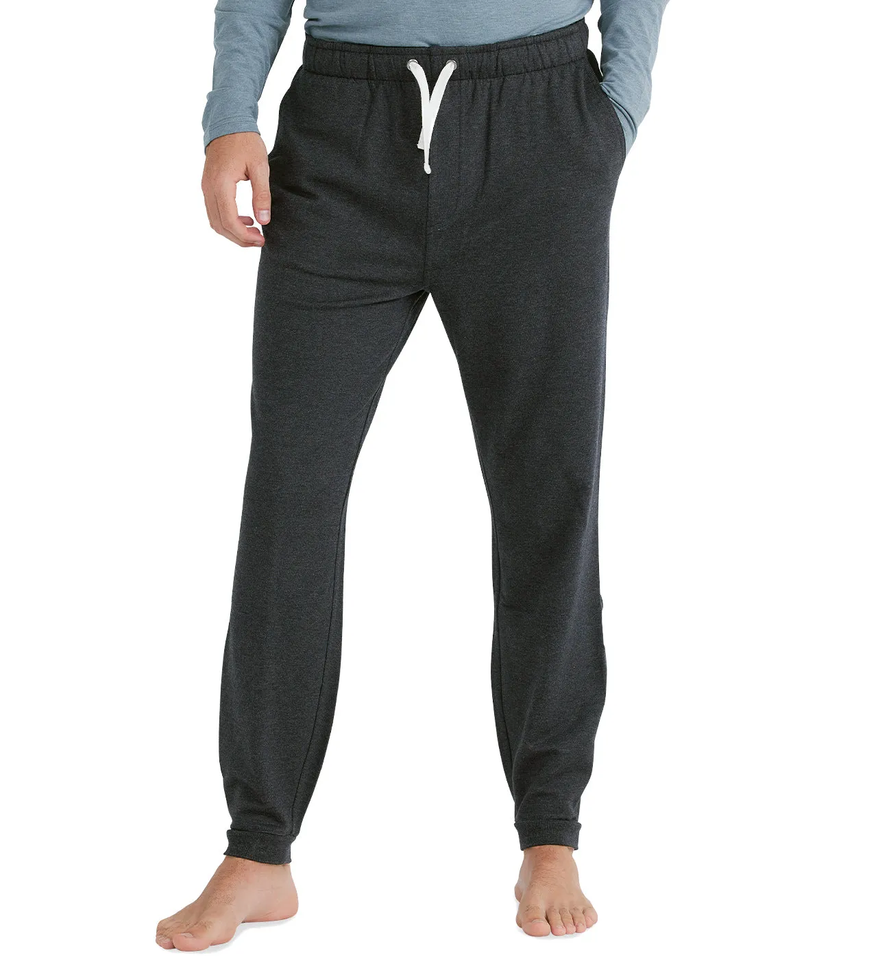 Men's Bamboo Heritage Fleece Jogger - Heather Black