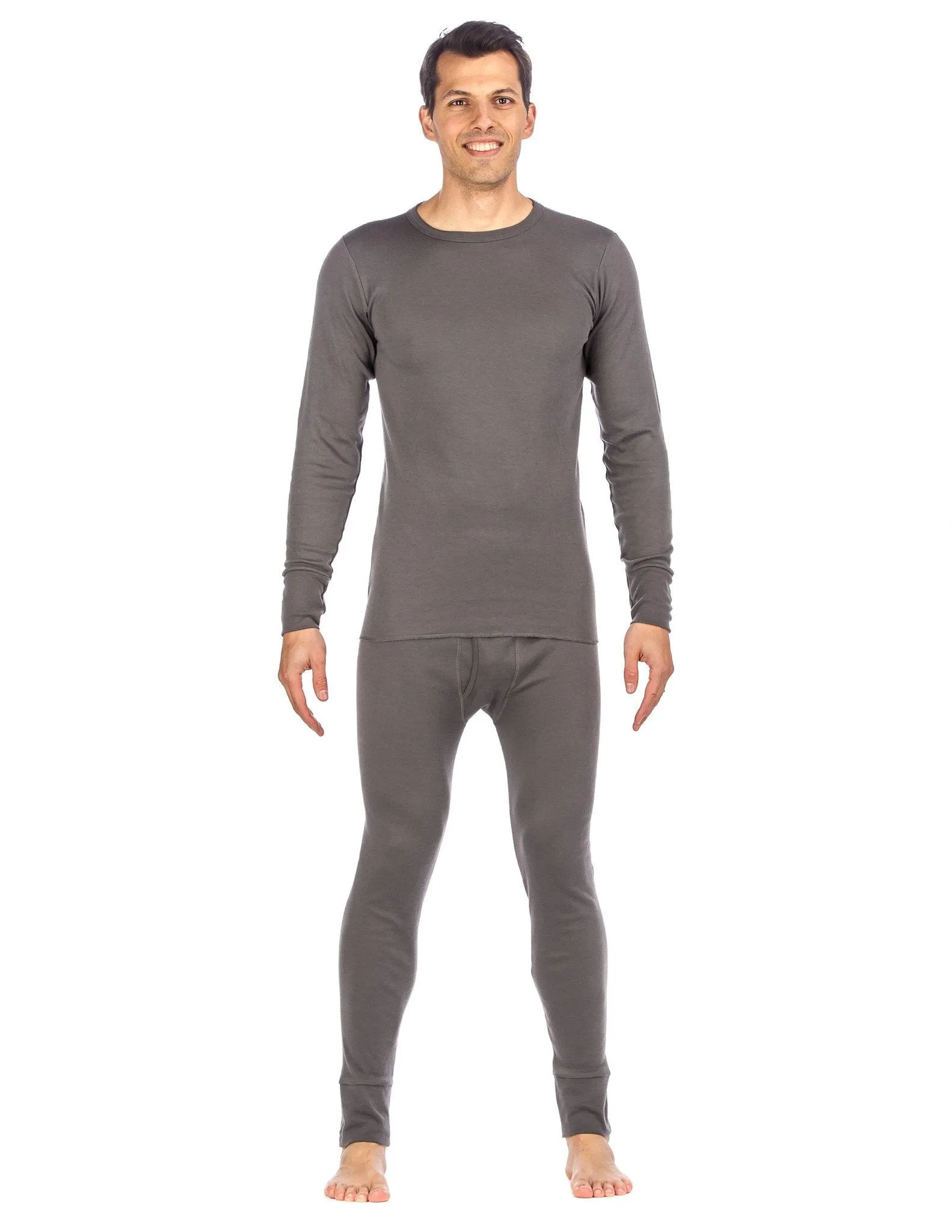 Men's 'Soft Comfort' Premium Thermal Set - Charcoal