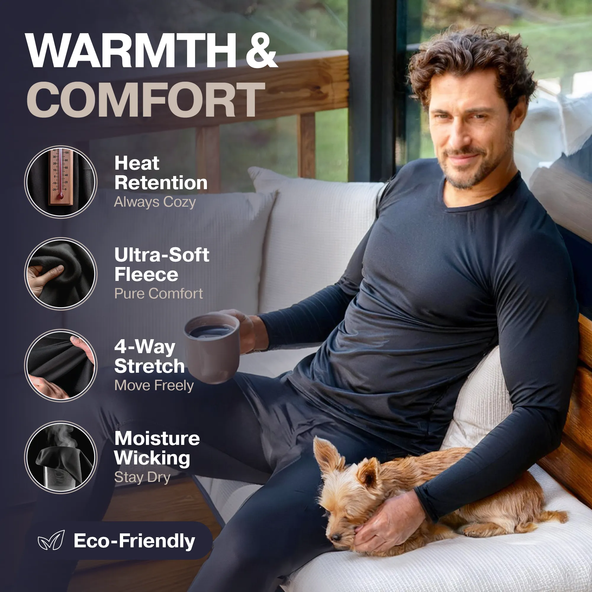 Men's V-Neck Thermal Set