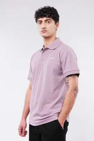 MNDZ Signature Polo Shirt - Dusty Pink