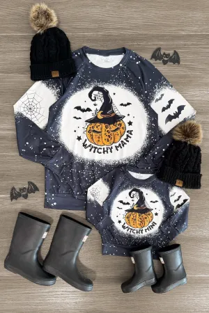 Mom & Me - "Witchy Mama & Mini" Pumpkin Top