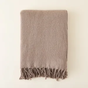 Nougat Merino Wool Throw