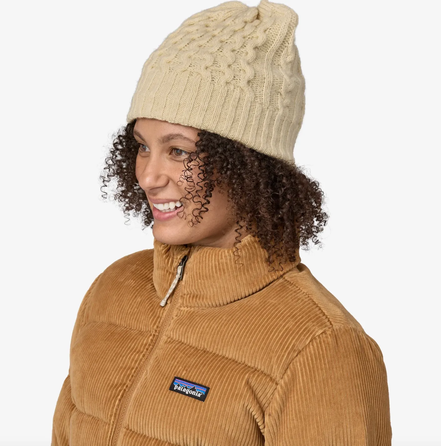 Patagonia Coastal Cable Beanie Natural