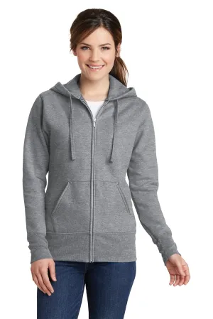 Port & Company® Ladies Core Fleece Full-Zip Hooded Sweatshirt. LPC78ZH