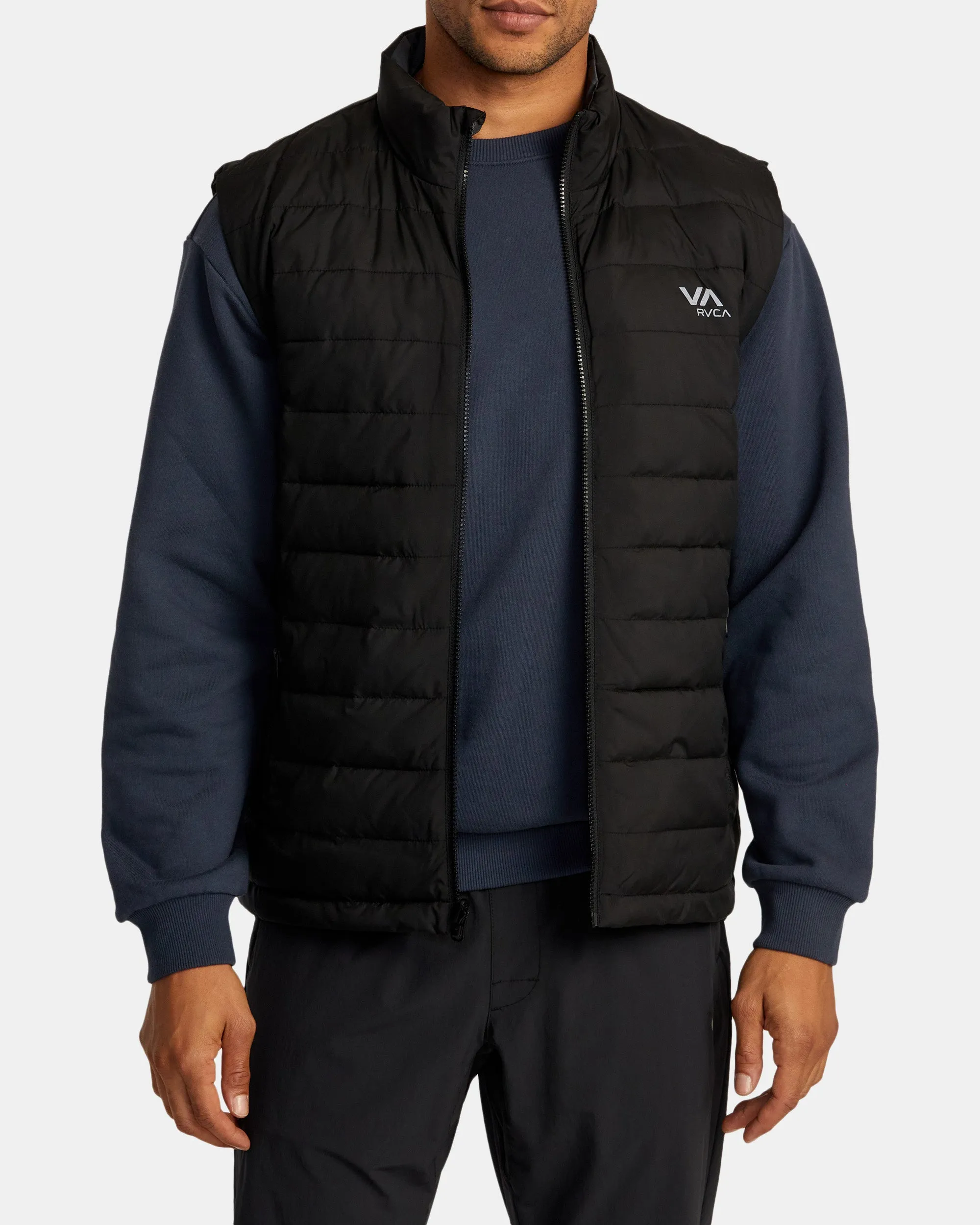 Reversible Puffer Vest - Black