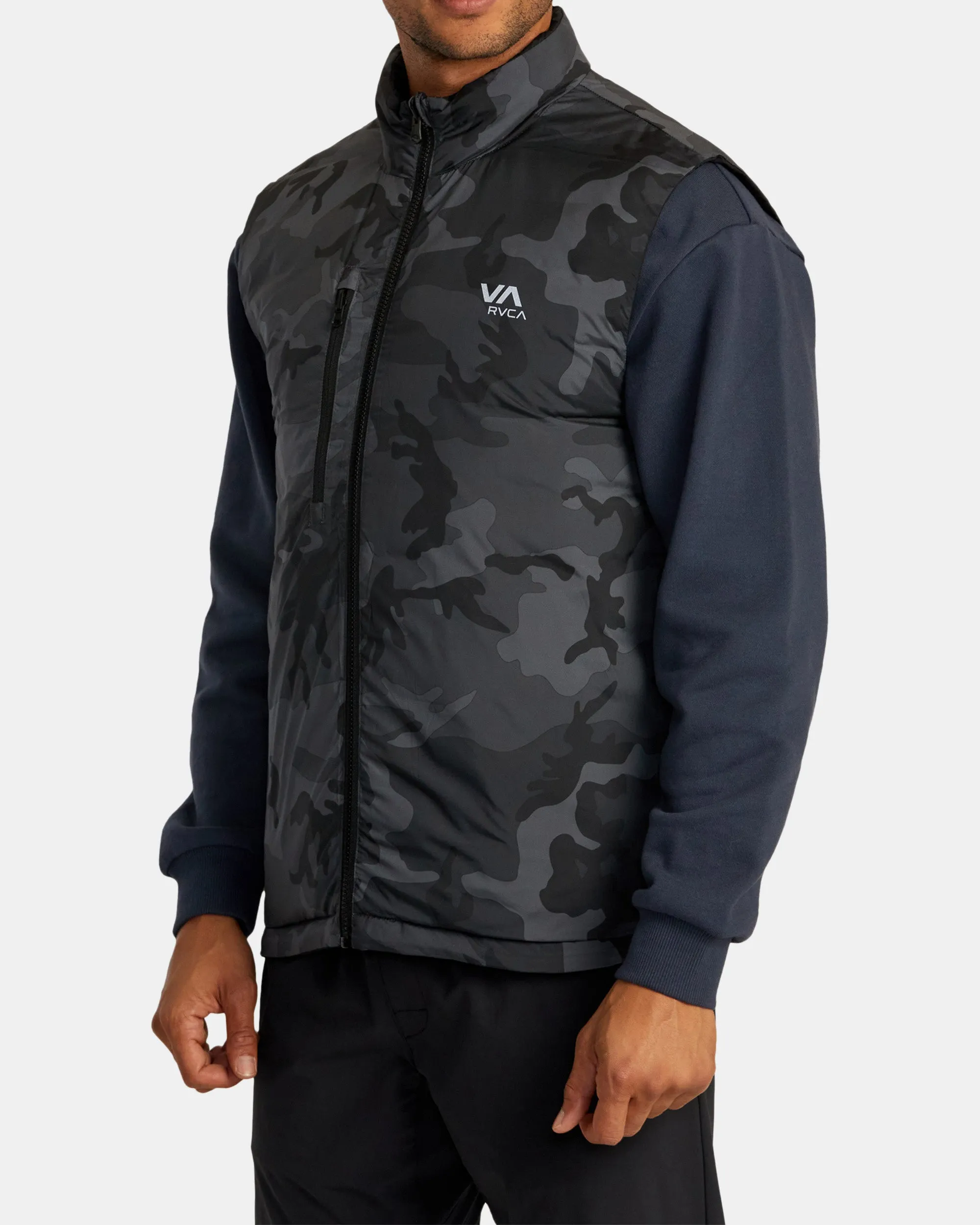 Reversible Puffer Vest - Black