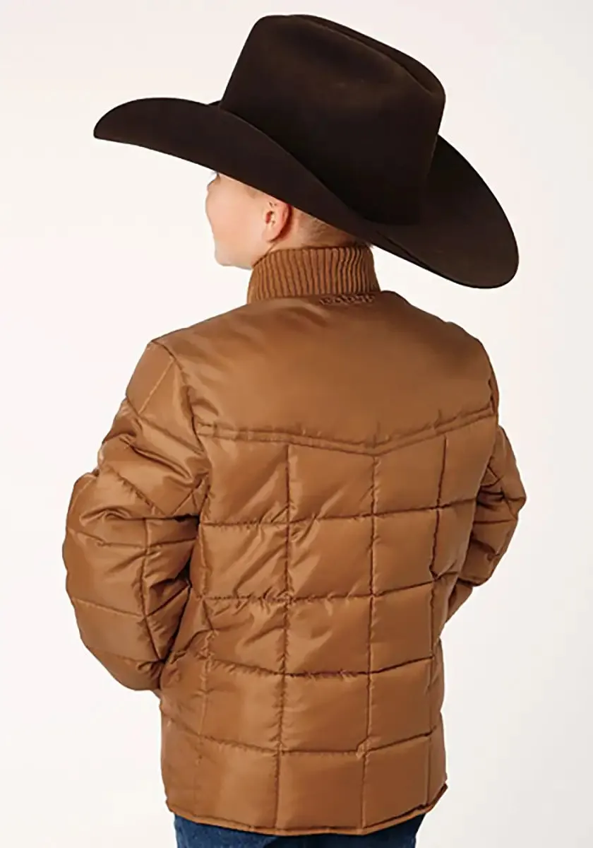 Roper Boy's Polyfill Puffer Coat (Brown) - Children's Jacket