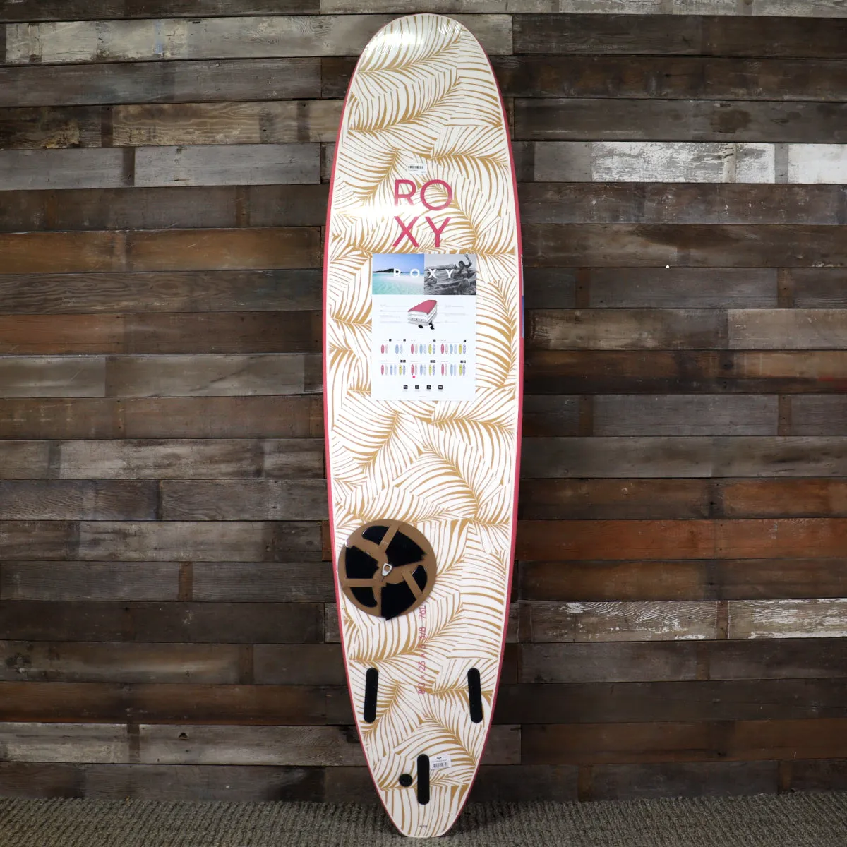 Roxy Break 8'0 x 23 x 3 ⅜ Soft Surfboard - Tropical Pink