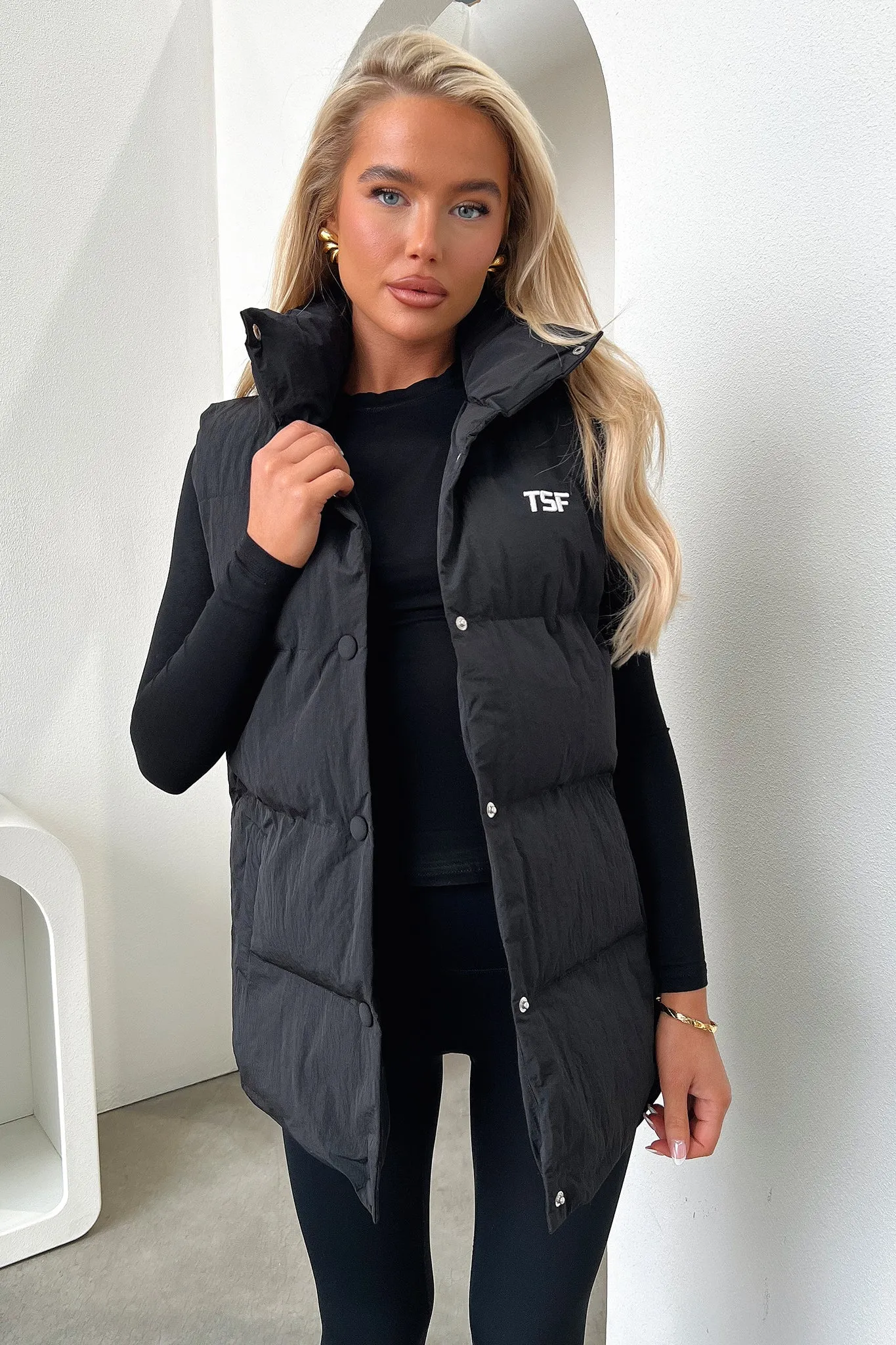 Sabre Puffer Vest - Black