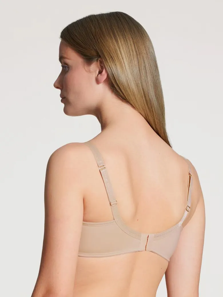 Sensitive lightly padded underwire bra