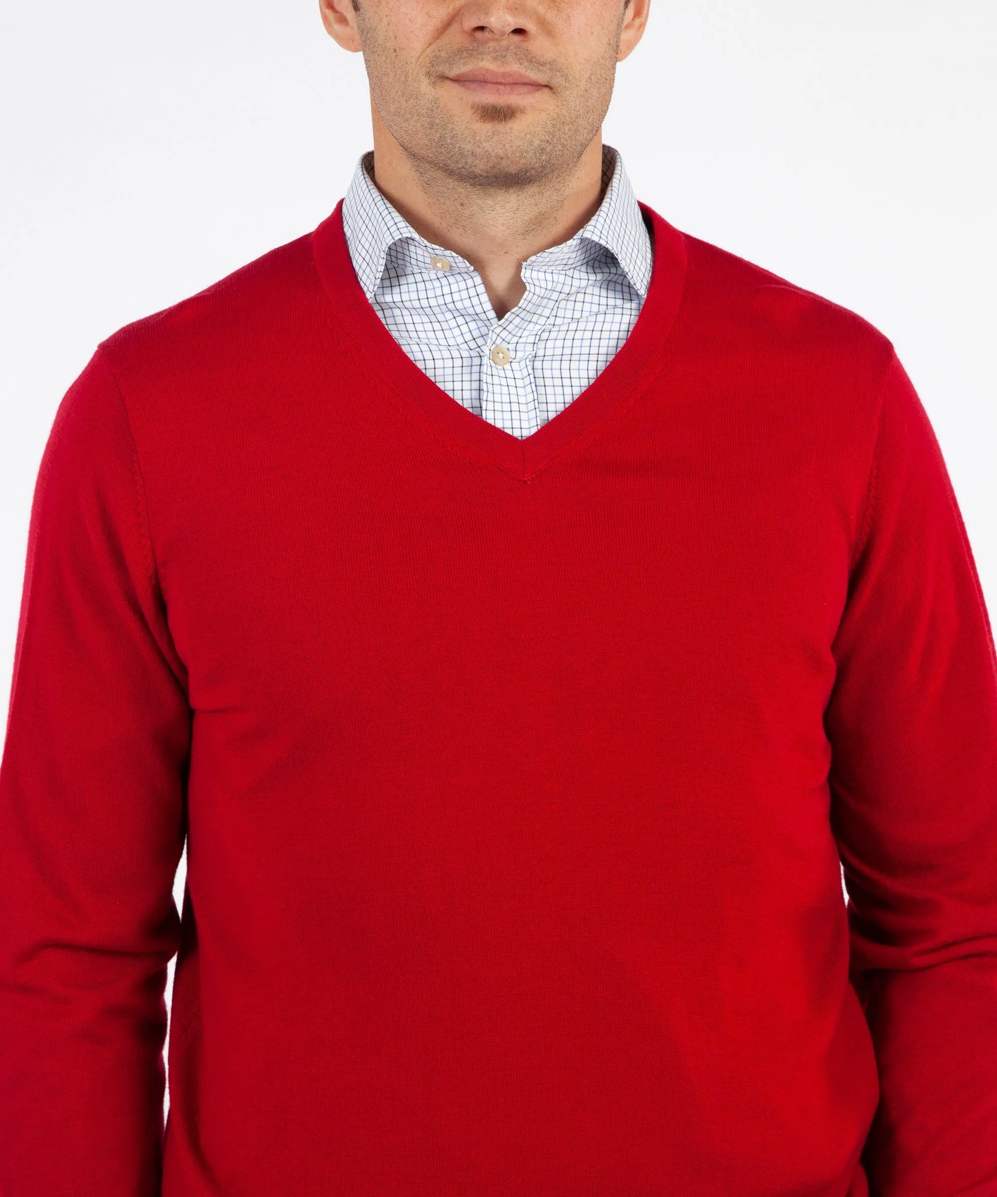 Signature 100% Merino Wool V-Neck Sweater