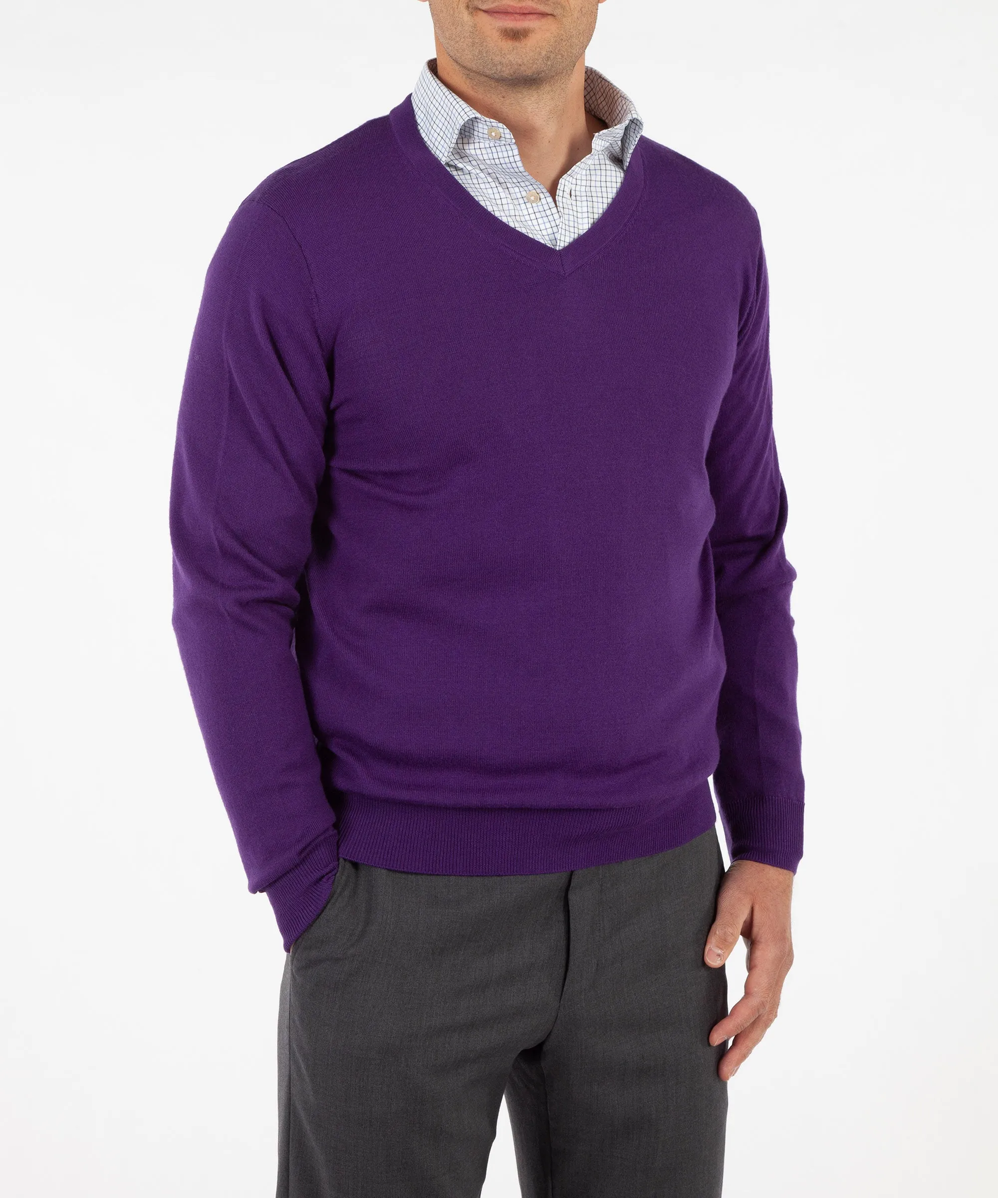 Signature 100% Merino Wool V-Neck Sweater