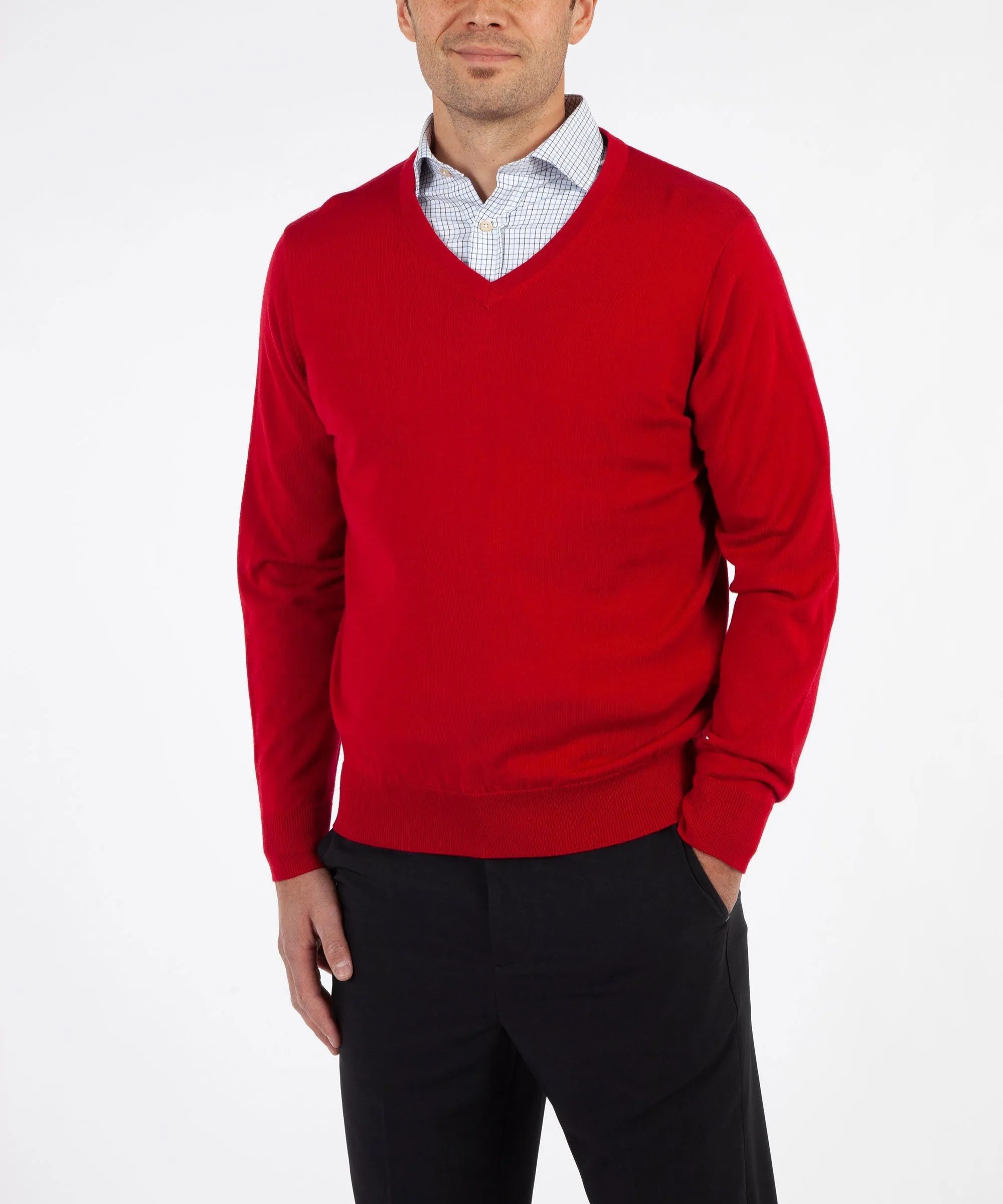 Signature 100% Merino Wool V-Neck Sweater