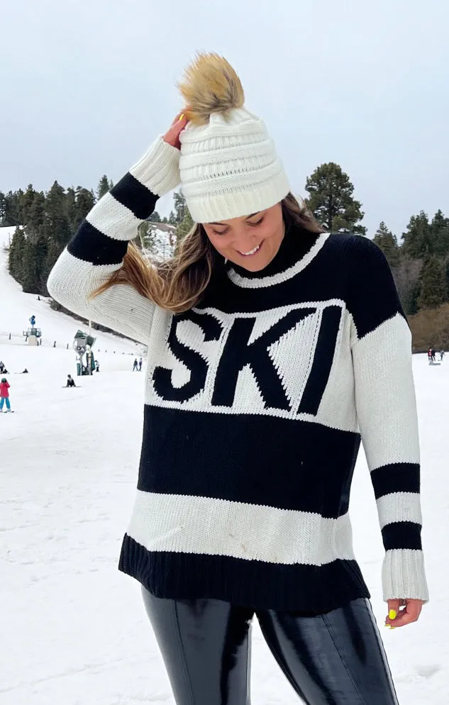 Ski in Sweater ~ Ski Knit Black