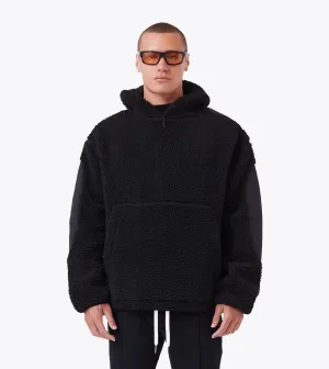 Ski Shearling Hoodie Black