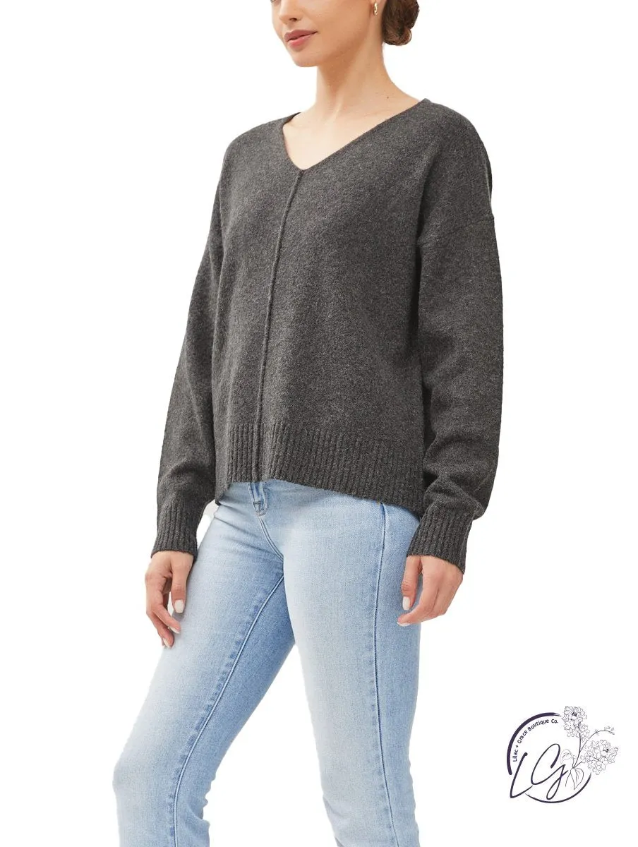 Sleek Sophistication V-Sweater