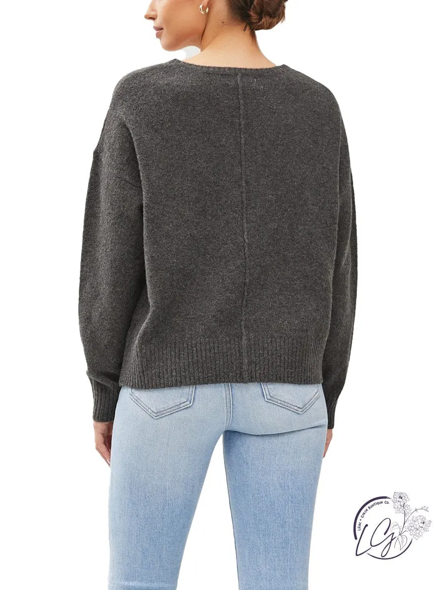 Sleek Sophistication V-Sweater