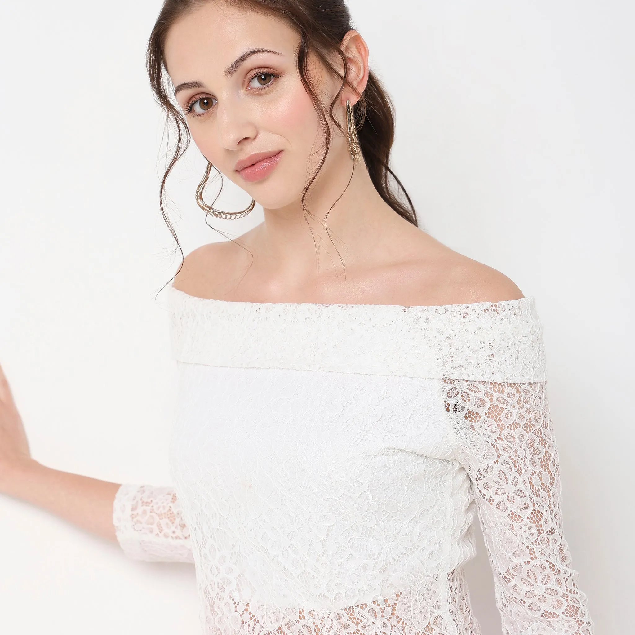 Slim Fit Lace Top