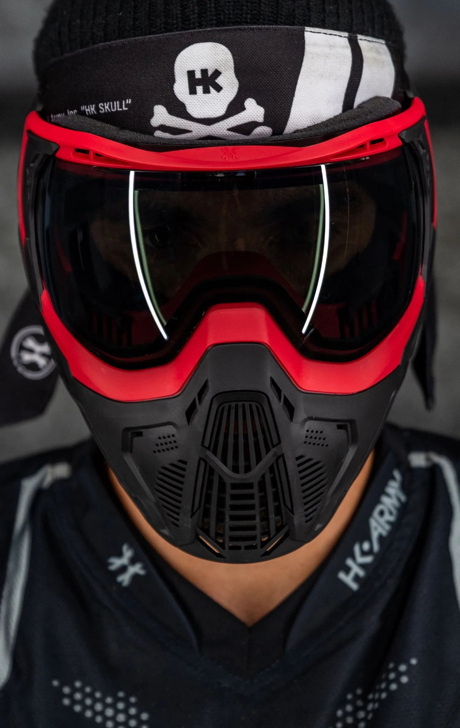 SLR Goggle - Lava (Red/Black) Smoke Lens