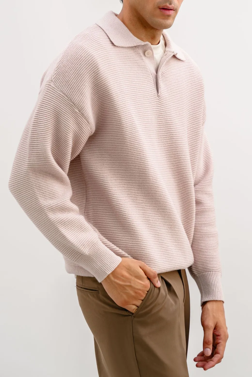 SOFT POLO SWEATER