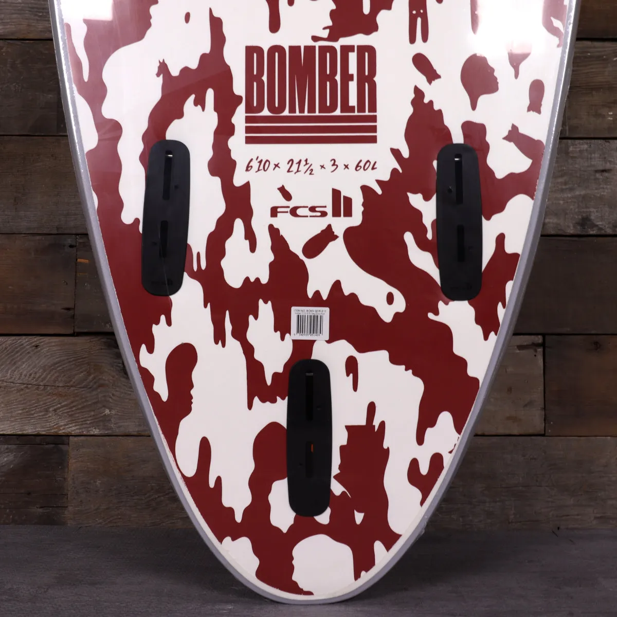 Softech Bomber 6'10 x 21 ½ x 3 Soft Surfboard - Grey/Dusty Red