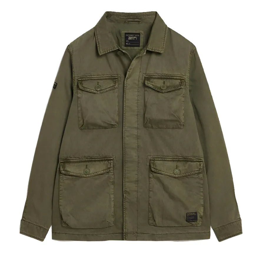 Superdry Mens Military M65 Jacket Dusty Olive Green